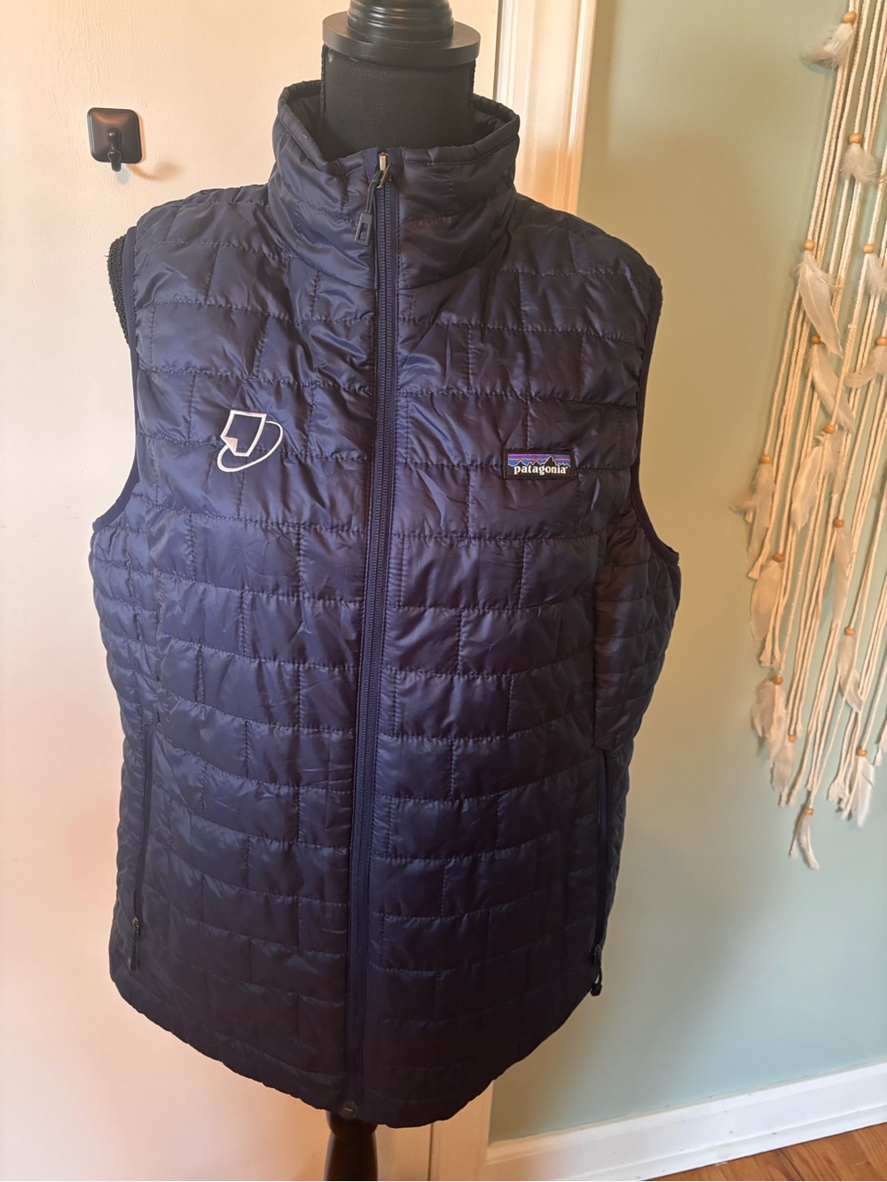 Patagonia Dark Navy Quilted Insulated Vest XL